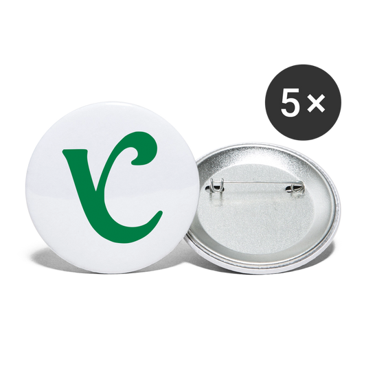 Veylins V Mini Buttons (5-pack) - white