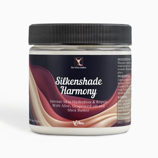 Jar of Silkenshade Harmony with a black lid on a white background