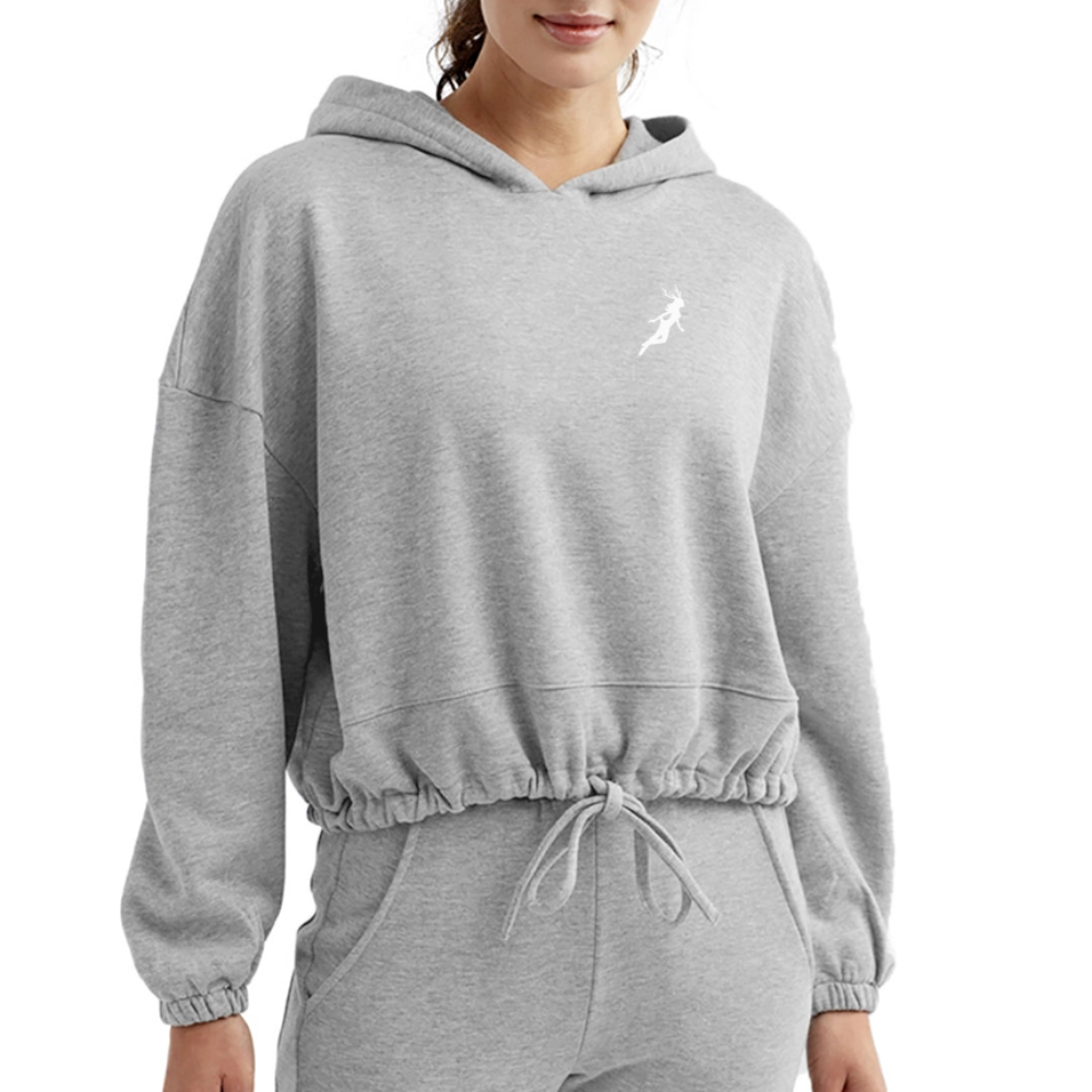 Sprite Women's Cropped Hoodie - heather gray