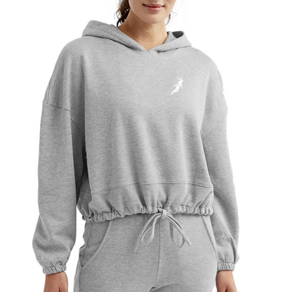 Sprite Women's Cropped Hoodie - heather gray