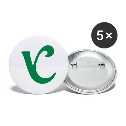Veylins V Mini Buttons (5-pack) - white